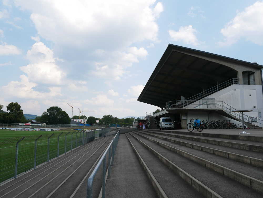 Freiburg, Möslestadion, Freitag, 03.08.2018, ca. 2 1/2 h vorm Spiel SC Freiburg II - 1. FC Saarbrücken