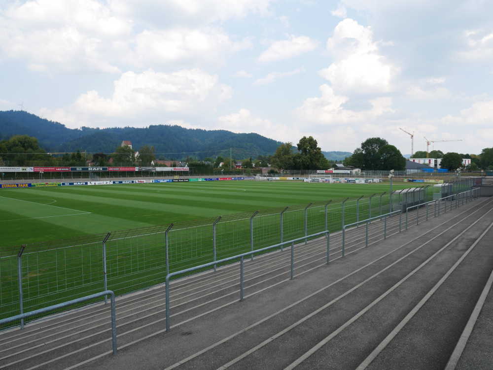 Freiburg, Möslestadion, Freitag, 03.08.2018, ca. 2 1/2 h vorm Spiel SC Freiburg II - 1. FC Saarbrücken