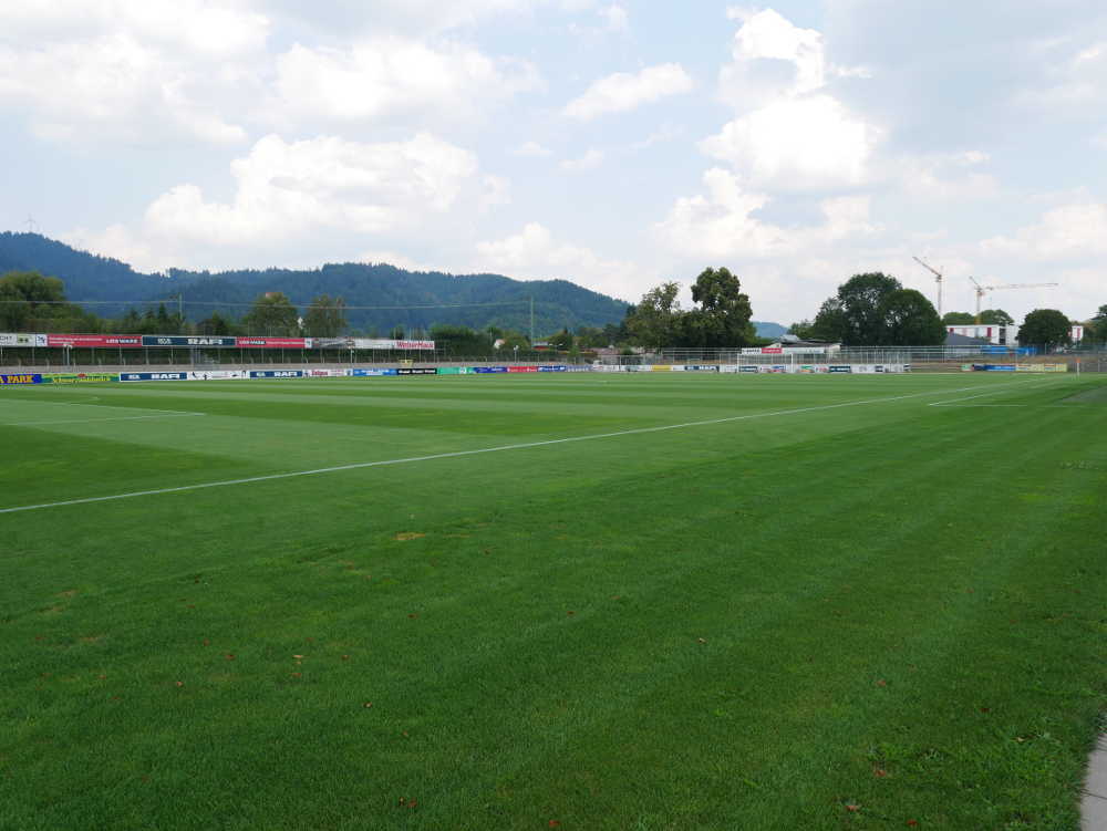 Freiburg, Möslestadion, Freitag, 03.08.2018, ca. 2 1/2 h vorm Spiel SC Freiburg II - 1. FC Saarbrücken