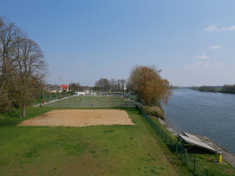 Sportplatz des FC 1931 Eddersheim, bei der Staustufe Eddersheim