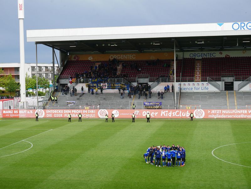 1.FSV Mainz 05 II - 1. FC Saarbrücken, nach Schlusspfiff