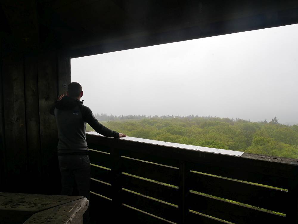 Pferdskopf (663 m ü. M.), auf dem Aussichtsturm