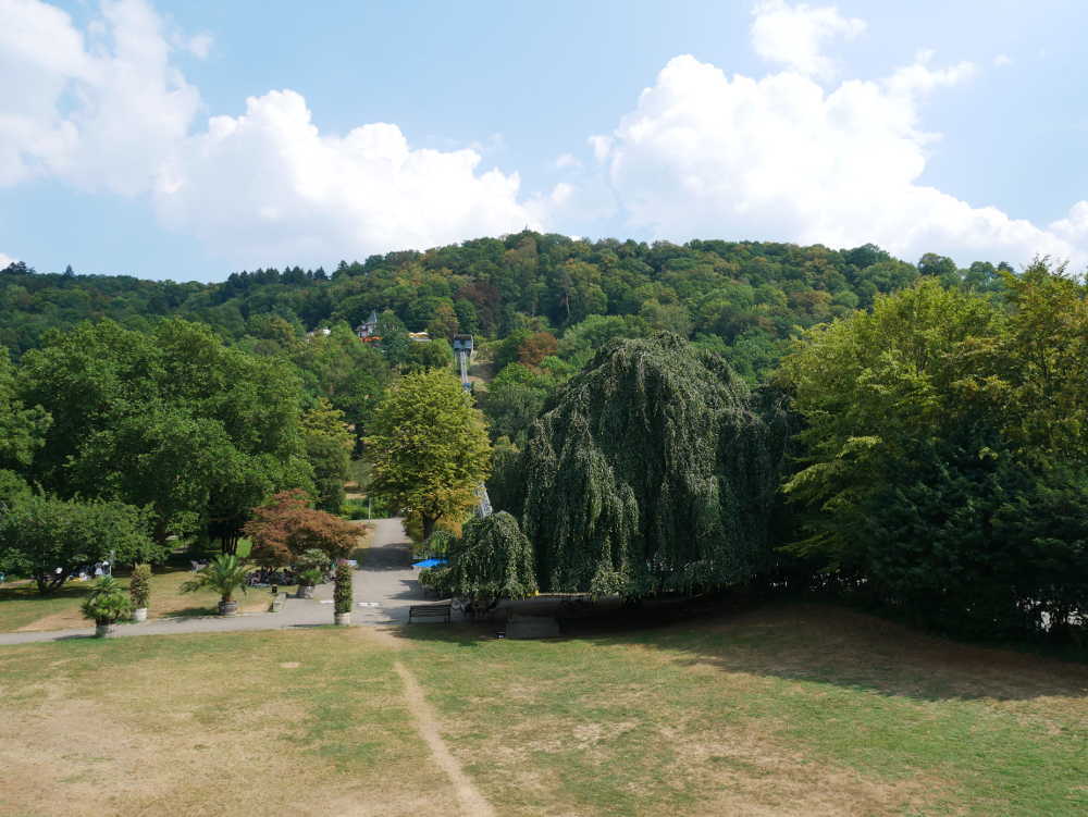 Freiburg, Schrägaufzug / schienengebundene Schlossberg-Bahn